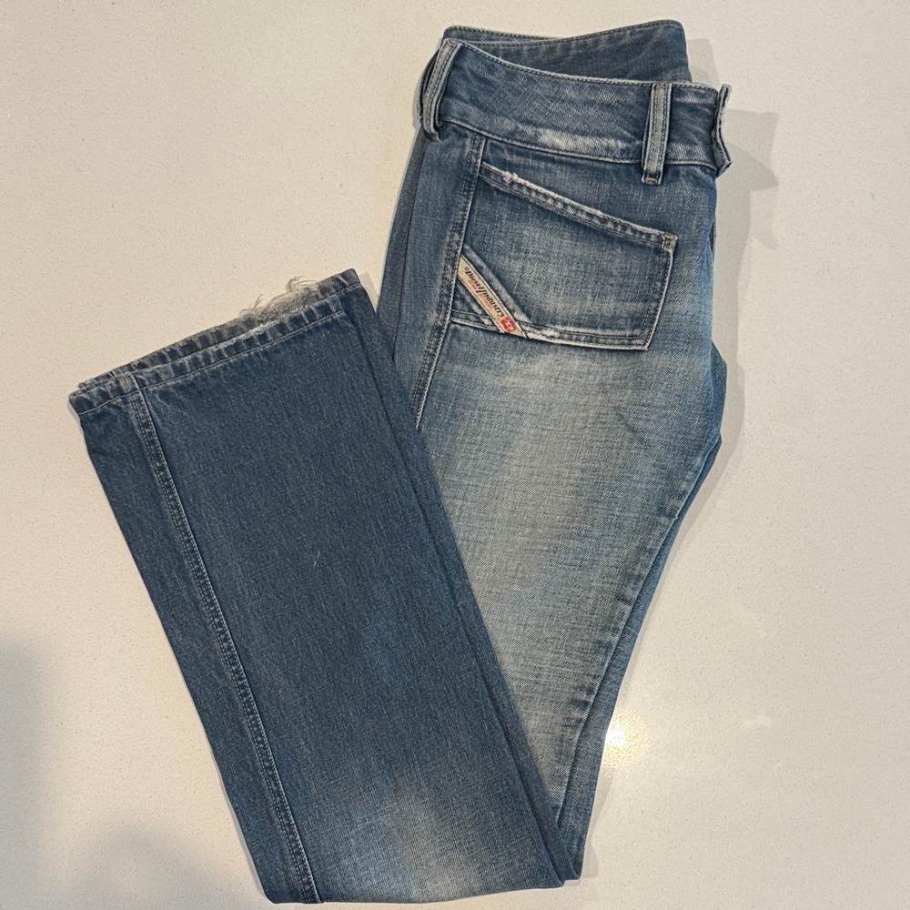 Diesel Straight Leg Blue Jeans